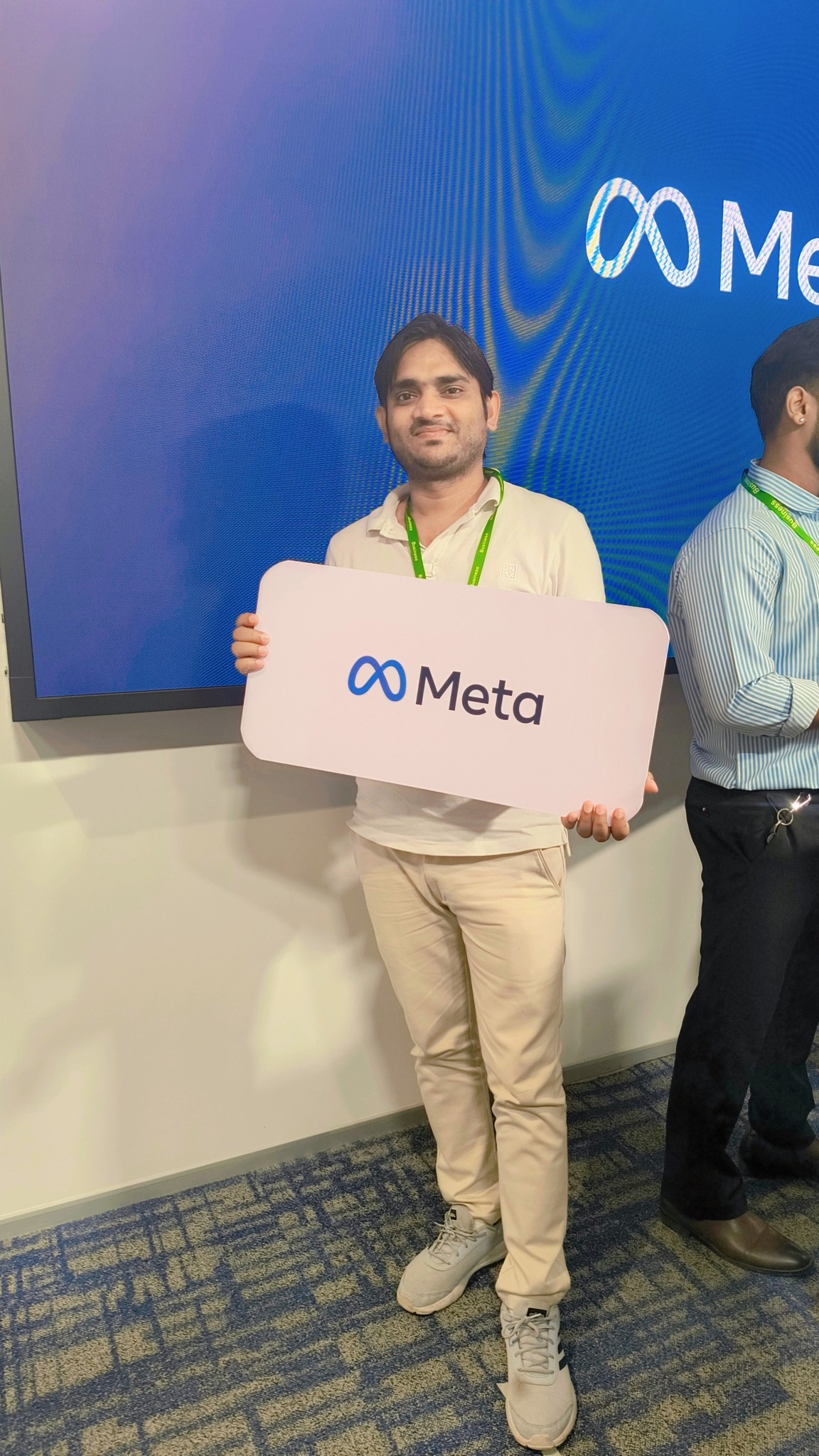 rajkumar sahu at meta office mumbsai